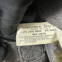 Load image into Gallery viewer, ARMANI JEANS アルマーニジーンズ クラック加工フェイクファーライニングコート MADE IN ITALY