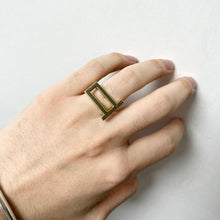 Load image into Gallery viewer, Maison Margiela メゾンマルジェラ 16AW ZIRCON RING ゴールドデザインリング S36UQ0180