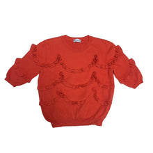 画像をギャラリービューアに読み込む, RED VALENTINO レッドヴァレンティノ スカラップニットセーター フリルリブニット