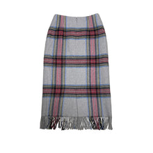 画像をギャラリービューアに読み込む, PHEENY フィーニー 16AW チェック柄フリンジウールスカート
