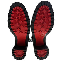 Load image into Gallery viewer, Christian Louboutin クリスチャンルブタン Birgitta Lug Boots 70MM カーフスキンスパイラルジップスタッズアンクルブーツ 1200518