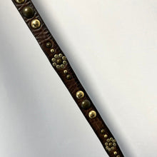 Load image into Gallery viewer, Dsquared2 ディースクエアード スタッズレザーナローベルト