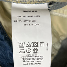 画像をギャラリービューアに読み込む, Graphpaper グラフペーパー 23SS Selvage Denim Two Tuck Tapered Pants 2タックテーパードデニムパンツ GU231-40106DB