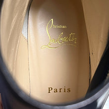 Load image into Gallery viewer, Christian Louboutin クリスチャンルブタン Birgitta Lug Boots 70MM カーフスキンスパイラルジップスタッズアンクルブーツ 1200518