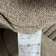 Lade das Bild in den Galerie-Viewer, A.PRESSE アプレッセ 23AW Cashmere Suede Combination Cardigan カシミヤスウェードコンビウールニットカーディガン 23AAP-03-11H