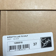 Load image into Gallery viewer, Christian Louboutin クリスチャンルブタン Birgitta Lug Boots 70MM カーフスキンスパイラルジップスタッズアンクルブーツ 1200518