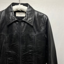 Lade das Bild in den Galerie-Viewer, CELINE セリーヌ 19SS ソフトラムスキンジップアップライダースレザージャケット 2E109291D