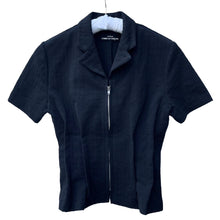 画像をギャラリービューアに読み込む, tricot COMME des GARCONS トリココムデギャルソン Archive ジップアップ半袖シャツ TB-020060 AD1990