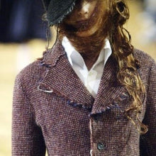 Load image into Gallery viewer, JUNYA WATANABE ジュンヤワタナベ 03AW LOOK4 ウール縮絨加工リボンデザインテーラードジャケット JK-J006