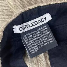 画像をギャラリービューアに読み込む, OUR LEGACY アワーレガシー BORROWED CHINO IN RAW OLIVE リネンスラックスパンツ M2194BR
