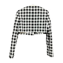 Lade das Bild in den Galerie-Viewer, COMME des GARCONS GIRL コムデギャルソンガール 21SS ギンガムチェックカラーレスショートジャケット NG-J008