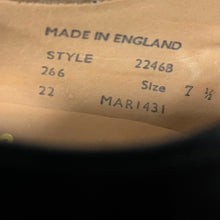 画像をギャラリービューアに読み込む, SANDERS サンダース 2246B MILITARY OFFICER SHOE ブラックポリッシュドレザーシューズ