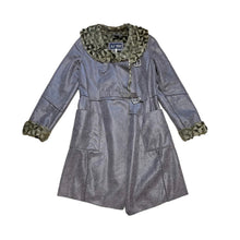 Load image into Gallery viewer, ARMANI JEANS アルマーニジーンズ クラック加工フェイクファーライニングコート MADE IN ITALY