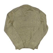 Load image into Gallery viewer, COMME des GARCONS COMME des GARCONS コムコム コムデギャルソン 07AW メタリックゴールドラメVネックニットセーター RT-N010 AD2007