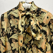 Load image into Gallery viewer, DRIES VAN NOTEN ドリスヴァンノッテン フローラル柄ボウタイロングシャツワンピース