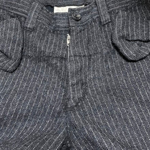 Load image into Gallery viewer, JUNYA WATANABE COMME des GARCONS ジュンヤワタナベ コムデギャルソン 03AW ウール縮絨加工リボンストライプフレアパンツ