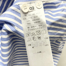 Lade das Bild in den Galerie-Viewer, ATON エイトン 21SS GIZA BROAD OVERSIZED SHIRT ギザコットンストライプオーバーサイズシャツ BLAGIM1001