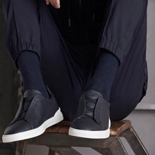 画像をギャラリービューアに読み込む, Ermenegildo Zegna エルメネジルドゼニア TRIPLE STITCH レザースリッポンスニーカー