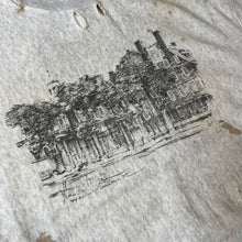 Load image into Gallery viewer, ANCELLM アンセルム 23SS CRASH CREWNECK 3/4 SLEEVE SWEAT SHIRT デストロイダメージ加工スウェットシャツ ANC-CT18