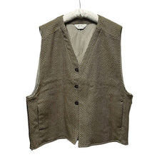 Load image into Gallery viewer, ANCELLM アンセルム 22AW HERRINGBONE OVER VEST ヘリンボーンオーバーベスト ANC-JK13-B