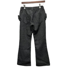 Load image into Gallery viewer, JUNYA WATANABE COMME des GARCONS ジュンヤワタナベ コムデギャルソン 03AW ウール縮絨加工リボンストライプフレアパンツ
