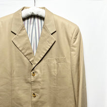 Load image into Gallery viewer, COMME des GARCONS HOMME コムデギャルソンオム 04SS 裏地マルチストライプ3Bコットンテーラードジャケット HM-J001 AD2003