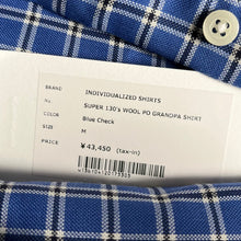 Load image into Gallery viewer, INDIVIDUALIZED SHIRTS×MAIDENS SHOP インディビジュアライズドシャツ メイデンショップ 23AW SUPER 130'S WOOL P/O GRANDPA SHIRT プルオーバーチェックシャツ