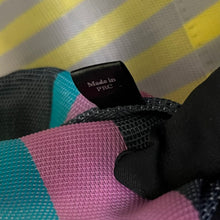 Load image into Gallery viewer, MARNI マルニ フラワーカフェ ストライプショッピングトートバッグ ピンクキャンディ