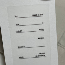 Lade das Bild in den Galerie-Viewer, A.PRESSE アプレッセ 22AW Chino Trousers 2タックチノワイドパンツ 22AAP-04-06H