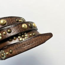 Load image into Gallery viewer, Dsquared2 ディースクエアード スタッズレザーナローベルト