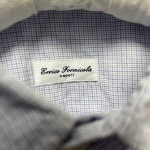 画像をギャラリービューアに読み込む, Errico Formicola エリコフォルミコラ マイクロチェックコットンドレスシャツ