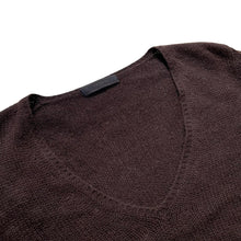 画像をギャラリービューアに読み込む, PRADA プラダ Vネックカシミヤニットカットソー