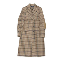 이미지를 갤러리 뷰어에 로드 , Polo Ralph Lauren 폴로랄 플로렌 체크 무늬 엘보 패치 울 체스터 코트