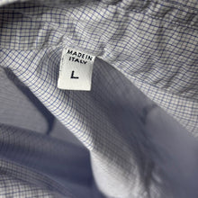 画像をギャラリービューアに読み込む, Errico Formicola エリコフォルミコラ マイクロチェックコットンドレスシャツ
