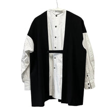 画像をギャラリービューアに読み込む, ENFOLD エンフォルド 22AW COMBI PULLOVER ダブルクロスコンビプルオーバーシャツ 300FA230-2180