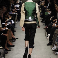 이미지를 갤러리 뷰어에 로드 , JUNYA WATANABE 준야와타나베 06SS 재구축 스트라이프 크롭드 팬츠 JQ-P029