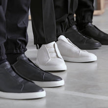 画像をギャラリービューアに読み込む, Ermenegildo Zegna エルメネジルドゼニア TRIPLE STITCH レザースリッポンスニーカー