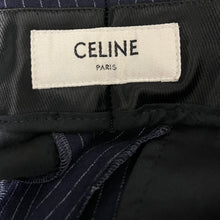 Lade das Bild in den Galerie-Viewer, CELINE セリーヌ 19AW ウールフランネルストライプスラックスパンツ 2P206901E