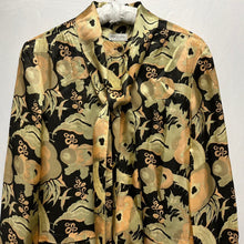 Load image into Gallery viewer, DRIES VAN NOTEN ドリスヴァンノッテン フローラル柄ボウタイロングシャツワンピース