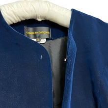 画像をギャラリービューアに読み込む, COMME des GARCONS コムデギャルソン 16SS Blue Witches ベロアボレロジャケット GQ-J028
