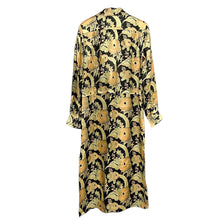 Load image into Gallery viewer, DRIES VAN NOTEN ドリスヴァンノッテン フローラル柄ボウタイロングシャツワンピース