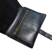 Lade das Bild in den Galerie-Viewer, CELINE セリーヌ ミディアム ストラップレザーウォレット 二つ折り財布 S-FG-3178
