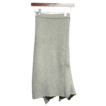 Load image into Gallery viewer, AKIRA NAKA アキラナカ 19SS Drape panel rib skirt ドレープパネルリブニットスカート AS1955-GY