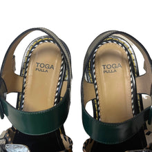 画像をギャラリービューアに読み込む, TOGA PULLA トーガプルラ メタルバックルプラットフォームサンダル