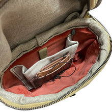 画像をギャラリービューアに読み込む, ebagos エバゴス 11AW Dear Ms レザーリネンコンビ紅籐カゴショルダーバッグ 1383