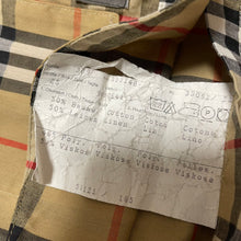 画像をギャラリービューアに読み込む, BURBERRYS バーバリーズ ノバチェックコットンリネンジャケット カバーオール ハンティング