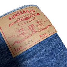 Load image into Gallery viewer, SUNSEA サンシー 22SS Altanating Denim ドローコードデニムパンツ 22S54