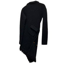 Load image into Gallery viewer, COMME des GARCONS コムデギャルソン 02AW Knitting is Free フリンジニットロングツイストコート GG-C014