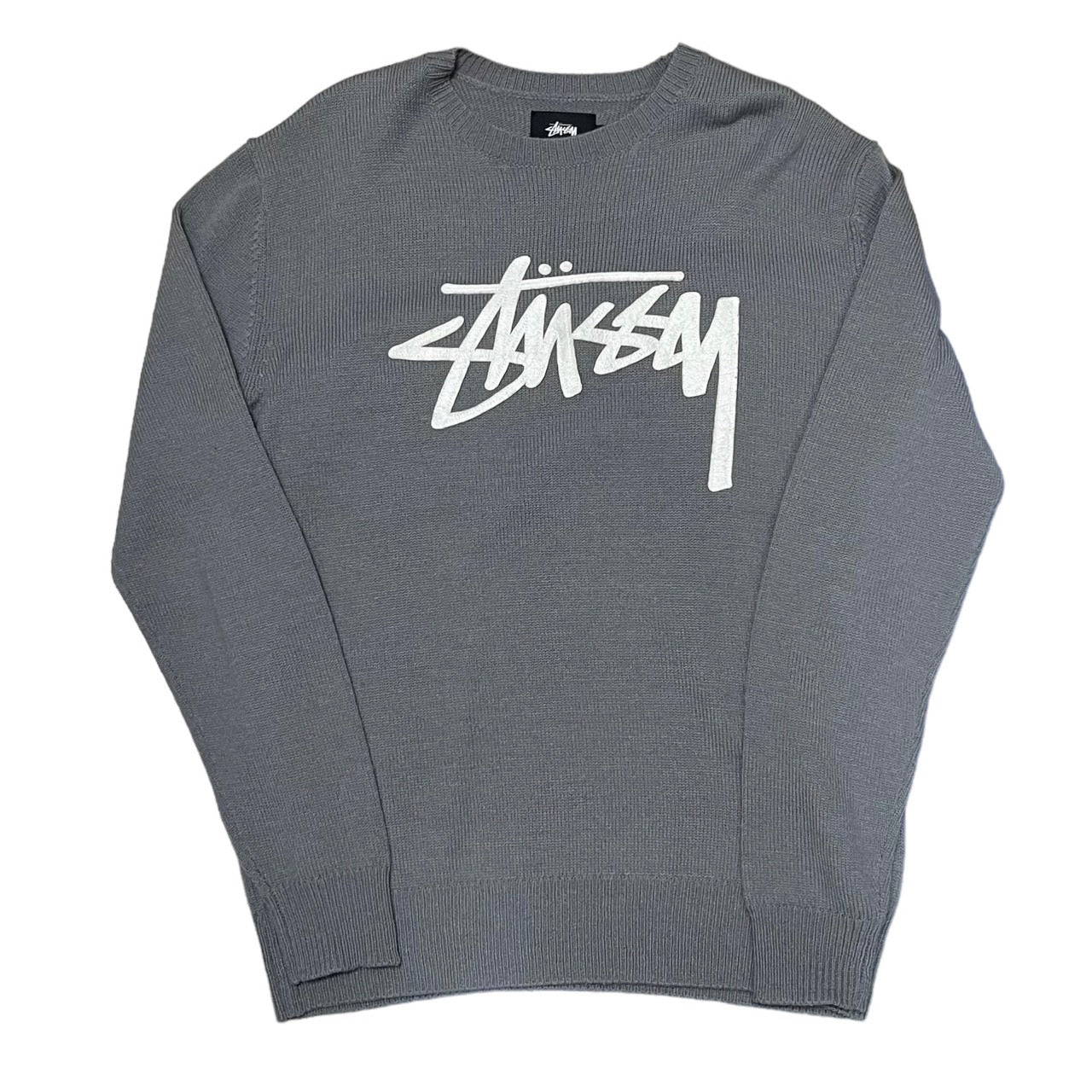 STUSSY - STUSSY ステューシー SURFMAN ICON COTTON LINEN CREW サーフ