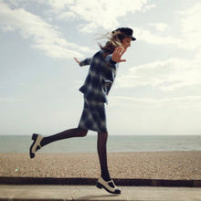 画像をギャラリービューアに読み込む, Dr. Martens × Agyness Deyn ドクターマーチン アギネスディーン 13AW Aggy T-Bar in Porcelain Hi suede Tストラップブーツ